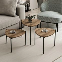 Stijlvolle Woody Fashion Nesting Table - Walnoot | 3-delige Set 16 Stijlvolle Woody Fashion Nesting Table - Walnoot | 3-delige Set -Songmics Winkel 506MNR1225 20 206 4d10