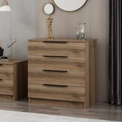 Woody Dressoir | 18mm Melamine | Notenhout -Songmics Winkel 506MNR1520 20 202 f925
