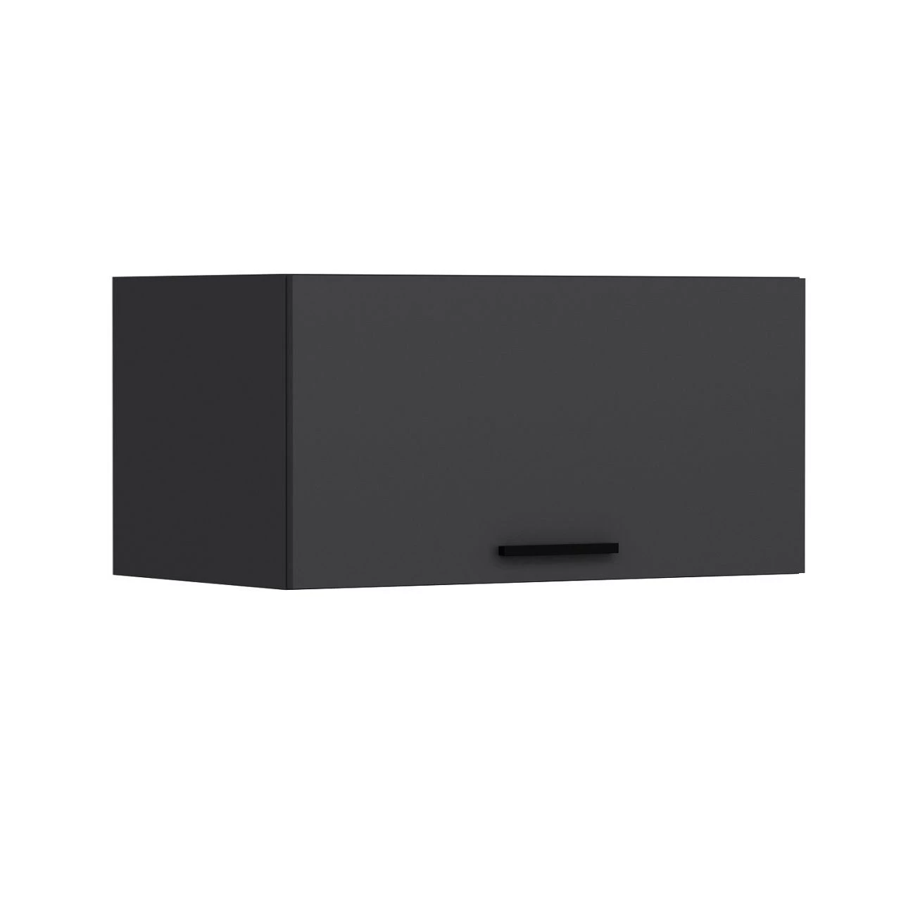 Houten Antraciet Wandkast - 100% Melamine - Meerdere Planken 3 Houten Antraciet Wandkast - 100% Melamine - Meerdere Planken