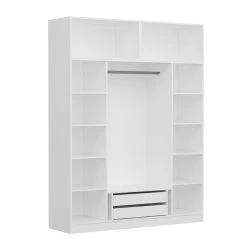 Woody Kledingkast | Melamine Coating | Wit -Songmics Winkel 506MNR2654 20 205 c38f