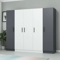 Woody Kledingkast | 100% Melamine | 18mm Dik | Wit -Songmics Winkel 506MNR2682 20 206 2901