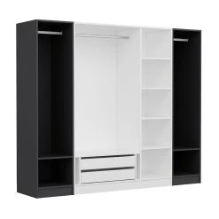 Woody Kledingkast | 100% Melamine | 18mm Dik | Wit -Songmics Winkel 506MNR2682 20 207 7e36