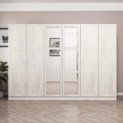 Ruime Witte Kledingkast | Woody Fashion | 100% Melamine Coating