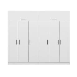 Witte Houten Kledingkast | Melamine Coating | Meerdere Planken". -Songmics Winkel 506MNR2864 20 204 0053