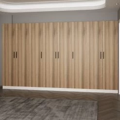 Stijlvolle Woody Fashion Zaalstandaard | Walnoot | 100% Melamine | 18mm Dik -Songmics Winkel 506MNR3203 20 203 f48d