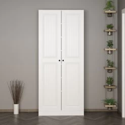 Stijlvolle Woody Fashion Zaalstandaard | 100% Melamine | 90x210x35cm | Wit 17 Stijlvolle Woody Fashion Zaalstandaard | 100% Melamine | 90x210x35cm | Wit -Songmics Winkel 506MNR3217 20 202 ccc8