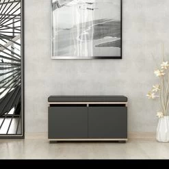 Woody Fashion Schoenenkast | 100% Melamine Noten Zwart -Songmics Winkel 506MNR3330 20 203 f91b