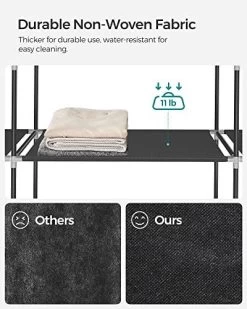 Songmics Draagbare Kledingkast, Opvouwbare Kast, 150x45x175 Cm, Zwart -Songmics Winkel 51I98Am5IzL. SL500 110f