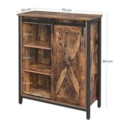 Vintage Industrieel Dressoir Met Schuifdeur, Verstelbare Planken - RustiekBruin/Zwart 14 Vintage Industrieel Dressoir Met Schuifdeur, Verstelbare Planken - RustiekBruin/Zwart -Songmics Winkel 51Pn u7SMuL. SL500 f498