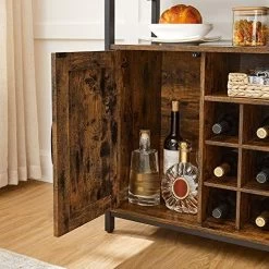 Rustiek Industrieel Dressoir En Buffettafel - Bruin En Zwart Opbergmeubel' -Songmics Winkel 51 4jSIWxUL. SL500 5290