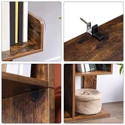 Boekenkast In De Vorm Van Een Boom: 13 Planken, 86x25x140cm, Rustiek Bruin -Songmics Winkel 51ipLAiDTGS. SL500 8cd9