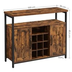 Rustiek Industrieel Dressoir En Buffettafel - Bruin En Zwart Opbergmeubel' -Songmics Winkel 51kZ5 oBY8L. SL500 fbc6