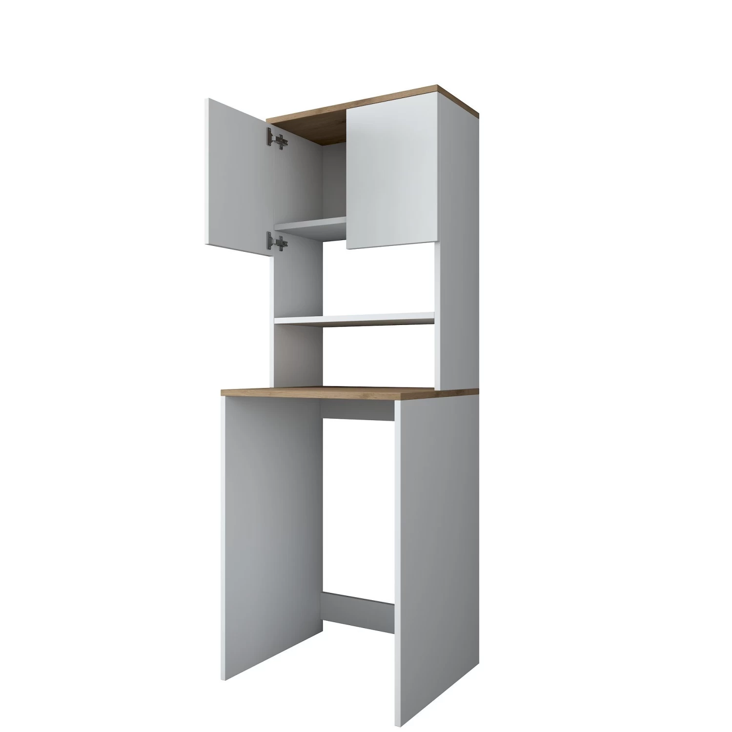 Wren Wasmachinekast | 100% Gemelamineerd Board | 18mm Dik | Wit Walnoot 5 Wren Wasmachinekast | 100% Gemelamineerd Board | 18mm Dik | Wit Walnoot - Afbeelding 3