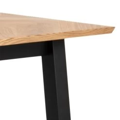 Eettafel Brian 180cm Rechthoekig Visgraat - Eiken Decor/zwart -Songmics Winkel 544C30A3 4D2A 4FA7 B5B2 0E9CB9E99FC5 ae37