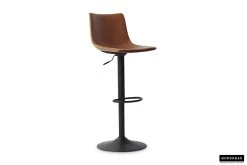 Verstelbare Barstoel Fontana - Cognac -Songmics Winkel 5521 4 w1 45f9