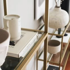 Locelso Boekenplank | Gehard Glas | Metalen Frame | Goud 13 Locelso Boekenplank | Gehard Glas | Metalen Frame | Goud -Songmics Winkel 552NOS1304 20 204 8ceb