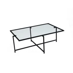 Locelso Salontafel | Gehard Glas | Metalen Poten | Zwart -Songmics Winkel 552NOS1429 20 2011 5a8c