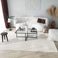 Locelso Salontafel | Gehard Glas | Metalen Poten | Zwart -Songmics Winkel 552NOS1429 20 208 7b05