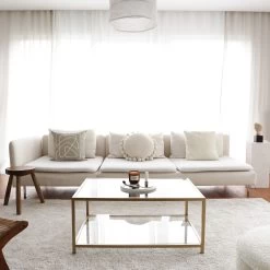 Locelso Salontafel | 100% Gehard Glas | 4mm Dikte | Goud -Songmics Winkel 552NOS2224 20 204 f760