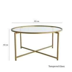 Locelso Salontafel | 4mm Gehard Glas | 100% Metalen Frame | Goud 13 Locelso Salontafel | 4mm Gehard Glas | 100% Metalen Frame | Goud -Songmics Winkel 552NOS2230 20 209 a09a