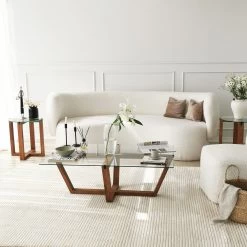 Locelso Salontafel | 100% Gehard Glas | Notelaar | 105x35x65 Cm 19 Locelso Salontafel | 100% Gehard Glas | Notelaar | 105x35x65 Cm -Songmics Winkel 552NOS2247 20 204 81a3