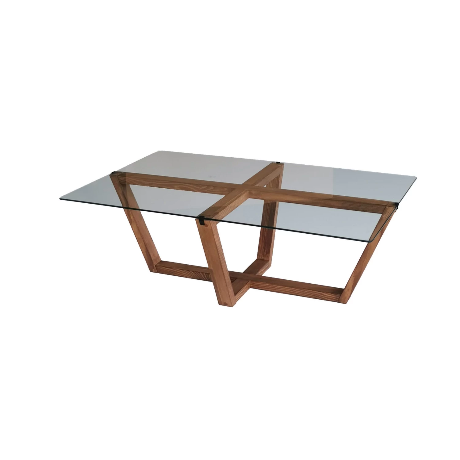 Locelso Salontafel | 100% Gehard Glas | Notelaar | 105x35x65 Cm 6 Locelso Salontafel | 100% Gehard Glas | Notelaar | 105x35x65 Cm - Afbeelding 4