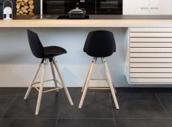 Counterstoel Sammy - Zwart/beige -Songmics Winkel 55448CFB 4C15 401A A90B 3FE5C054900B bb7e