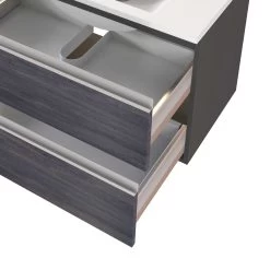 Wastafelmeubel Lotuk 120cm 4 Lades - Grijze Eik -Songmics Winkel 560.1.3186 8a 9114