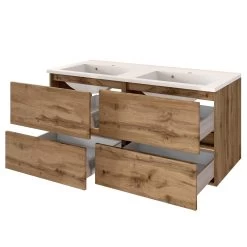 Wastafelmeubel Brama 120cm 4 Lades - Wotan Eik -Songmics Winkel 560.3166 2 f1d5