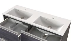 Wastafelmeubel Lotuk 120cm 4 Lades - Grijze Eik -Songmics Winkel 560.3186 10 fe4b