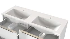 Wastafelmeubel Hansen 120cm 4 Lades - Wit -Songmics Winkel 560.3188 10 a83b