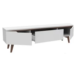 Tv-meubel Infas 180cm Met 2 Deuren & 1 Lade - Wit -Songmics Winkel 5609875133940 1 ea3c