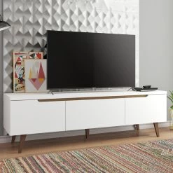 Tv-meubel Infas 180cm Met 2 Deuren & 1 Lade - Wit