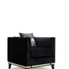 Artie Wing Chair | Beukenhouten Frame | Polyester Stof | Zwarte Poten