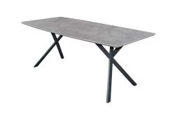 Eetkamertafel Alec 160x90 Industrieel - Beton