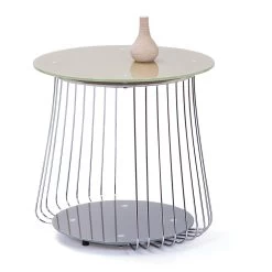 Bijzettafel Riva ø50cm - Cappuccino