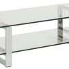 Salontafel Nicola 120cm Met Glazen Tafelblad - Grijs -Songmics Winkel 5B3D70EA 7B1C 4EC2 BA20 2B49B4D78CEB 8844
