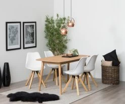 Eetkamerstoel Dima - Lederlook - Wit/ Bruin -Songmics Winkel 5B93DC4C 155E 48BA 81B3 0489ADF305DA 2f1f