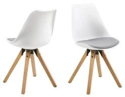 Eetkamerstoel Dima - Lichtgrijs/ Wit -Songmics Winkel 5CF5BA70 DAAF 4E7A B675 09821B1739DB e3de