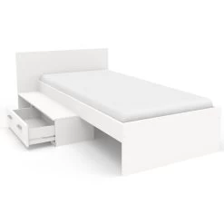 Kinderkamerset Galaxy | Eenpersoonsbed, Bureautafel, Kledingkast | Wit -Songmics Winkel 5a5498becf8aa pa1350l2ti image 2 1515493566 1350L2TI pers ouvert 8e30