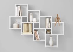 FMD Wandrek Lauren 11 Vakken - Hoogglans Wit -Songmics Winkel 5b644e69f2a46 fmd2006 003 2 image 3 1533300329 Laurio 3 Brillant Wei fronta bb84