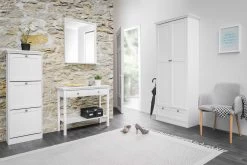 Kledingkast Landwood 80cm Met 2 Deuren - Wit -Songmics Winkel 5c497c89c19d8 fn1737 image 7 1548319881 Landwood Flur Ambiente 160a