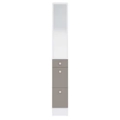 Badkamerkast Split - Wit/taupe -Songmics Winkel 6010A2191A17 Combi Divider white and taupe 3 3765