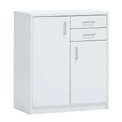 Commode Spacio 84cm 2 Deuren/2 Laden - Wit