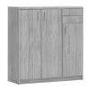Commode Spacio 110cm 3 Deuren/2 Laden - Grijze Eik -Songmics Winkel 6035 5 e987
