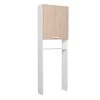 Toilet- & Wasmachinekast Wessel - Eik/wit -Songmics Winkel 604837 C f901