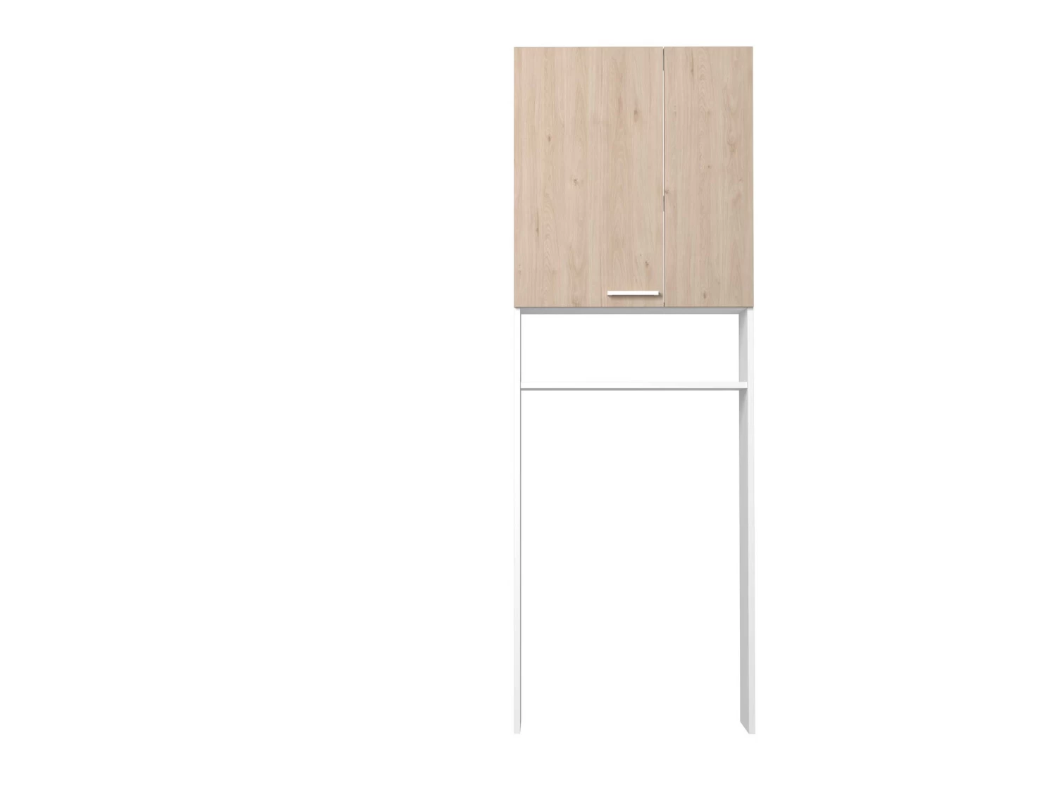 Toilet- & Wasmachinekast Wessel - Eik/wit 5 Toilet- & Wasmachinekast Wessel - Eik/wit - Afbeelding 3