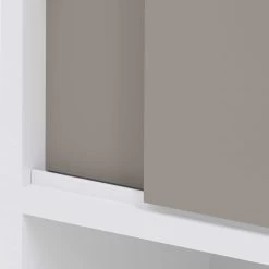 Wasmachinekast Willa - Wit/taupe -Songmics Winkel 6090A2191A17 Wave white and taupe 8 a233