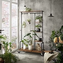 Kledingrek 103,5x40x174,5cm Rustiek Bruin Spaanplaat/Staal -Songmics Winkel 617o02XHPuL. SL500 6c4e