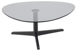 Salontafel Bartos 84x77 - Zwart/glas -Songmics Winkel 631CC465 0BE3 42D1 AC33 681ABDF273B4 9a2b